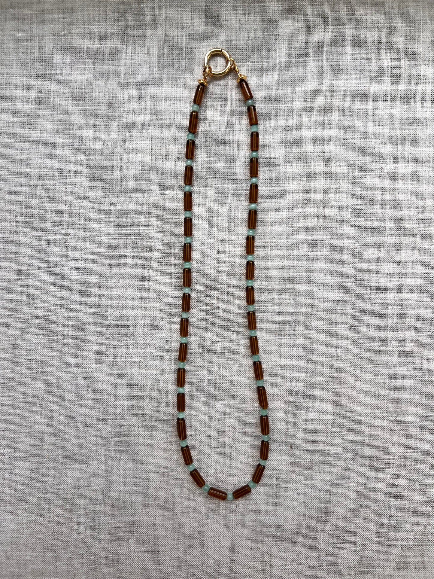 Amber Glass Necklace
