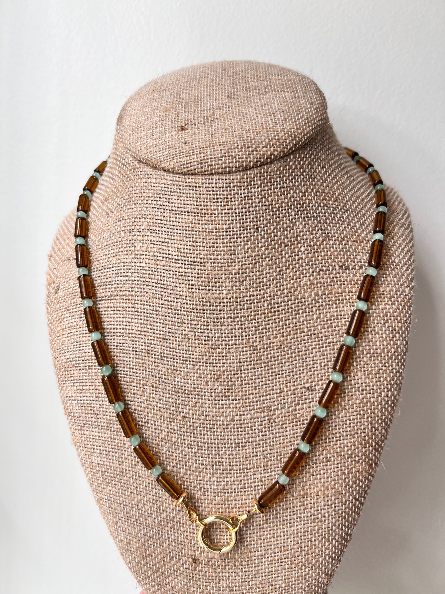 Amber Glass Necklace