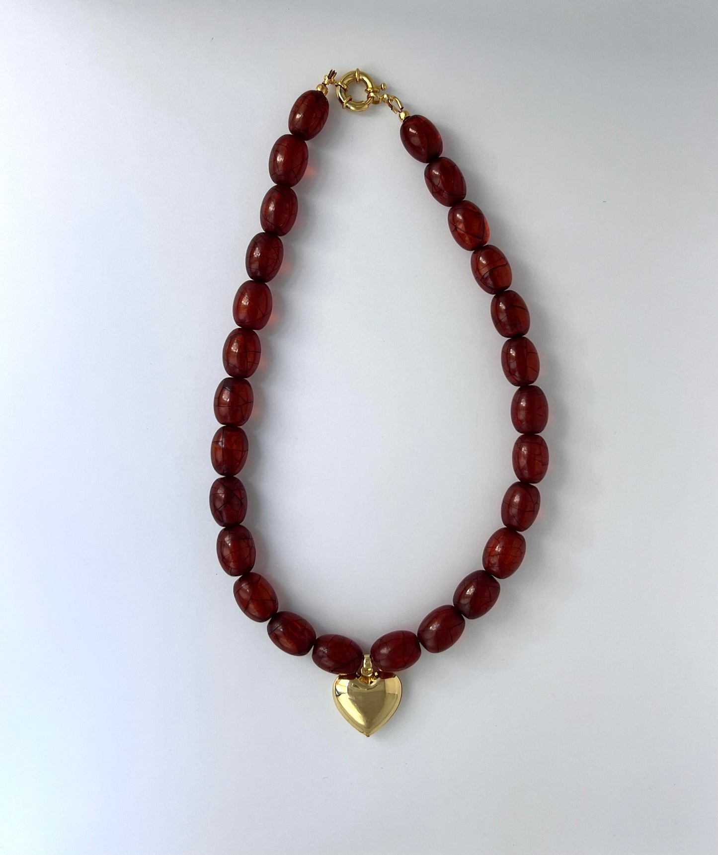 Poppy Heart Necklace