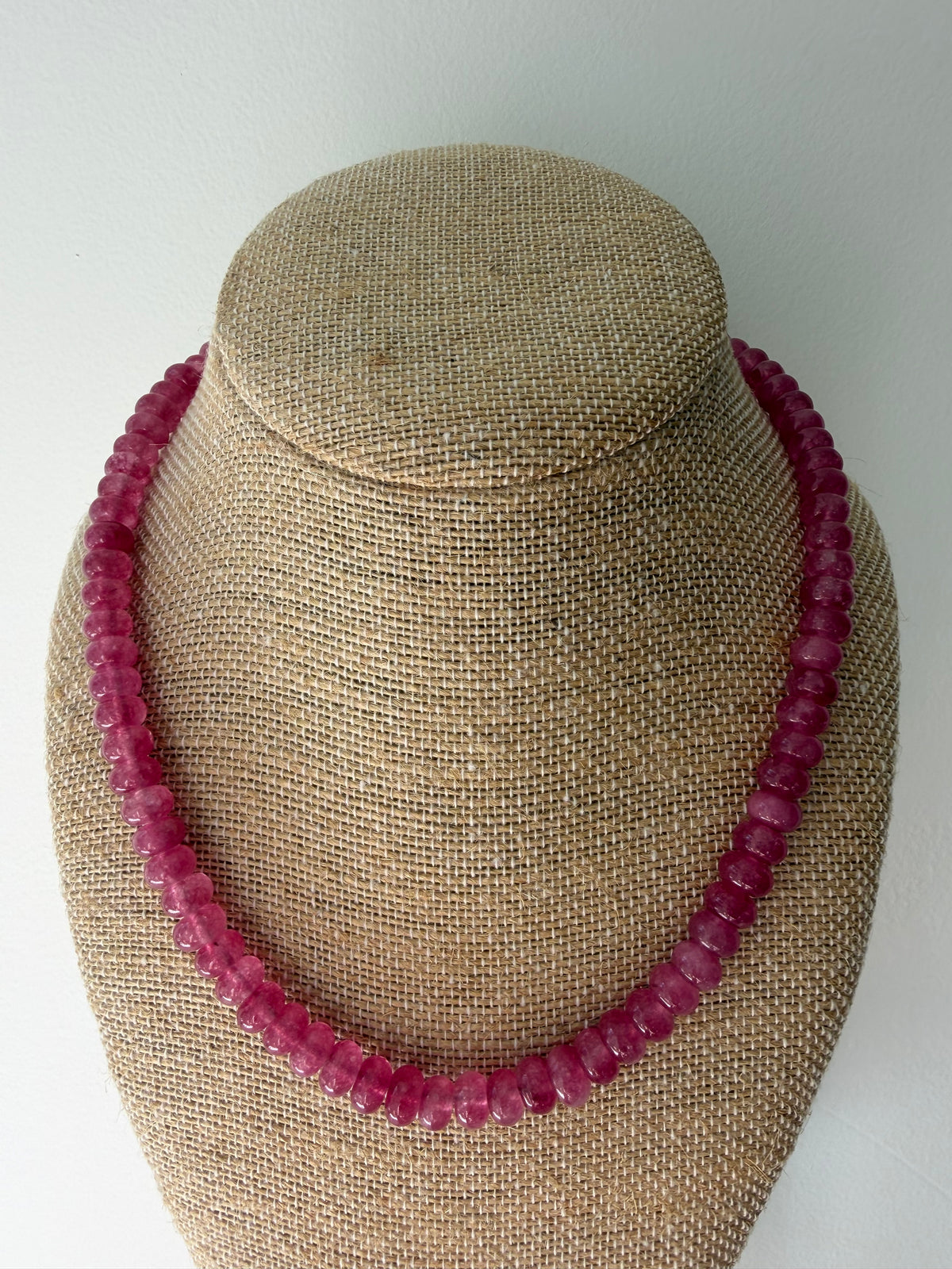 Muted Berry Pink Candy Necklace