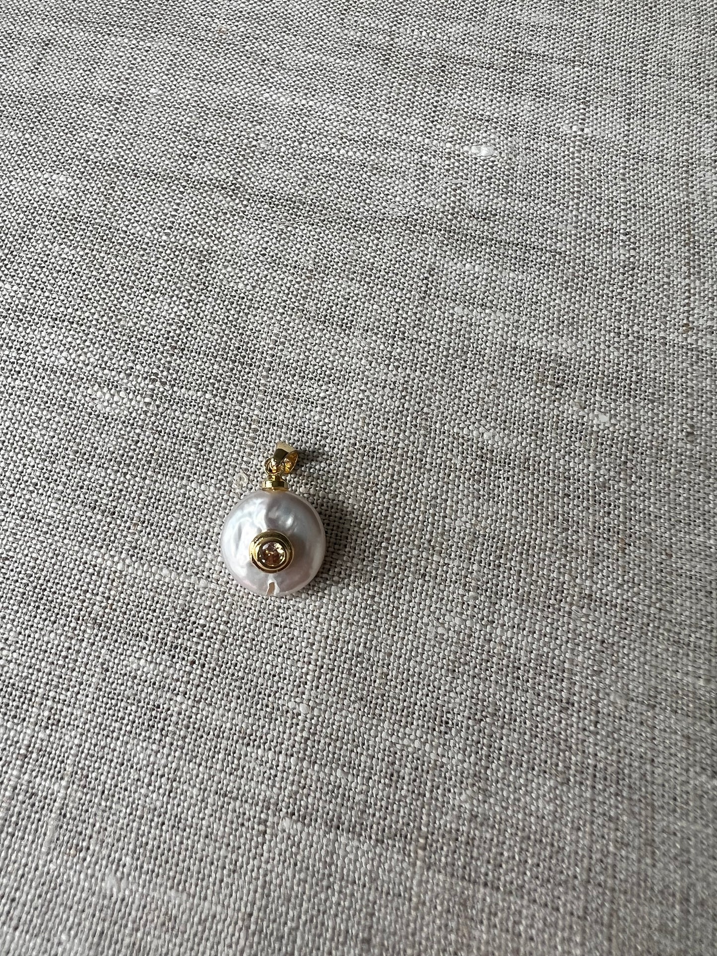 Pearl Stone Charm