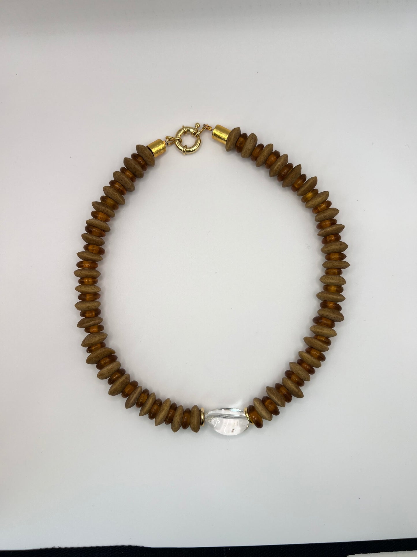 Mocha Mixed Stone Necklace