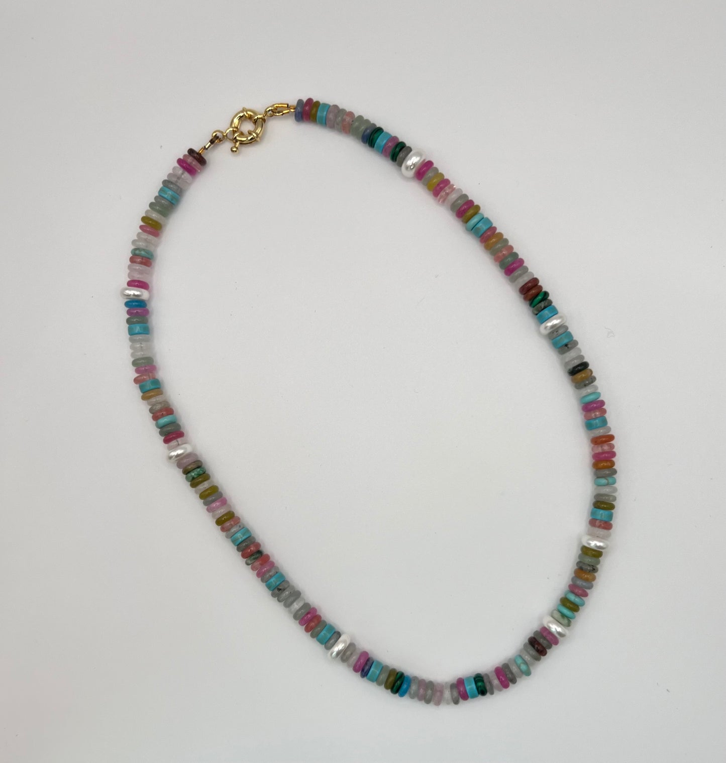 Multicolor Disc with Pearl Spacers