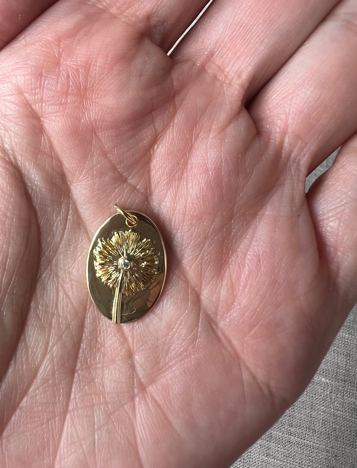 Flower Disc Charm