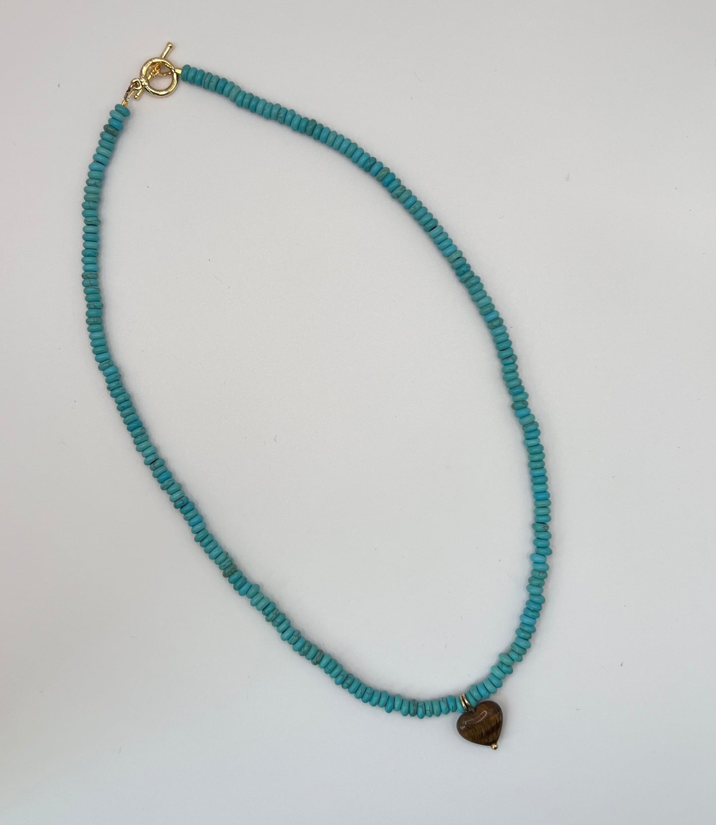 Tiger's Eye Heart Necklace