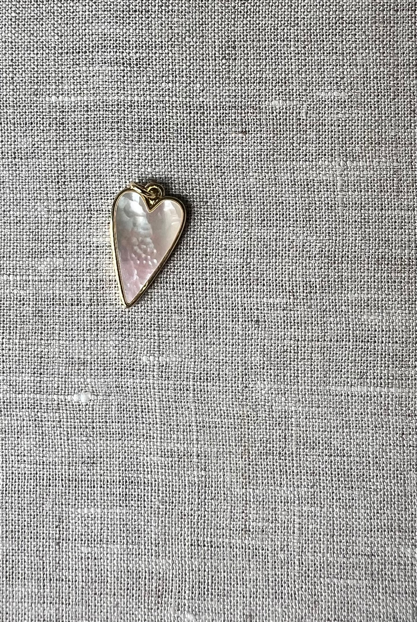 Opal Heart Charm