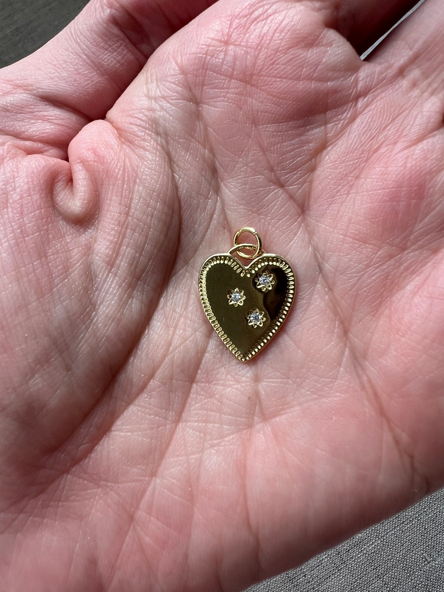 Star Heart Charm