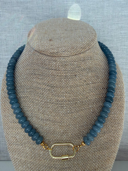 Slate Blue Candy Necklace