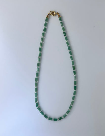 Sage Tube Necklace
