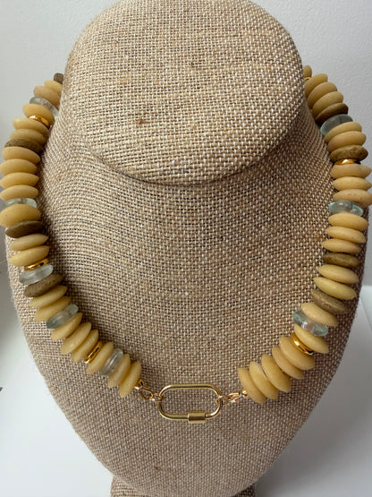 Auger Sea Glass Necklace