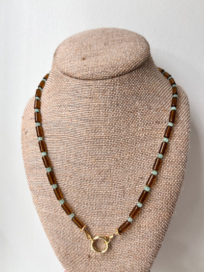 Amber Glass Necklace