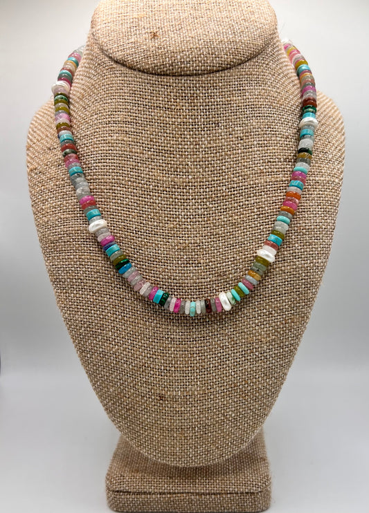 Multicolor Disc with Pearl Spacers