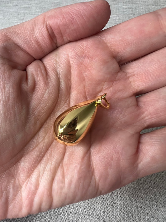 Puffy Teardrop Charm