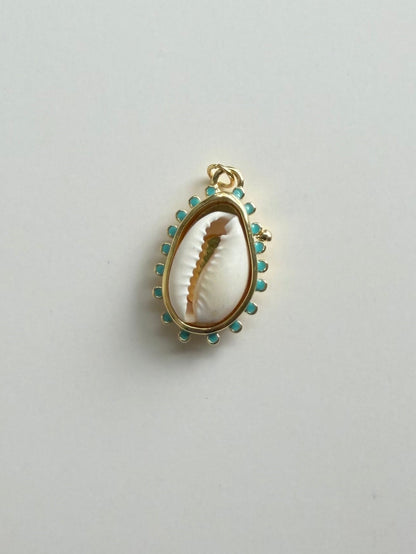 Turquoise Shell Charm