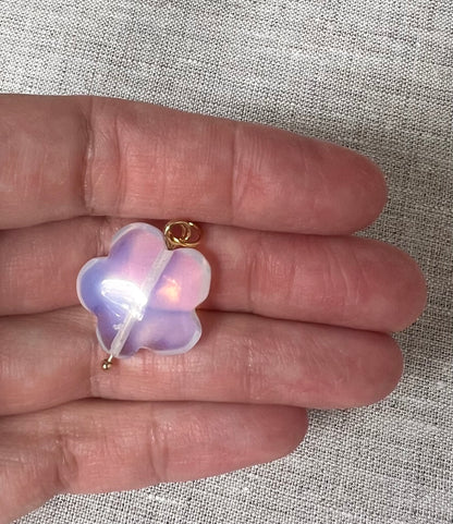 Opalite Flower Charm