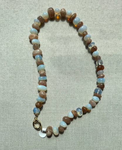Rose Moonstone Necklace