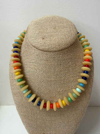Rainbow Row Sea Glass Necklace