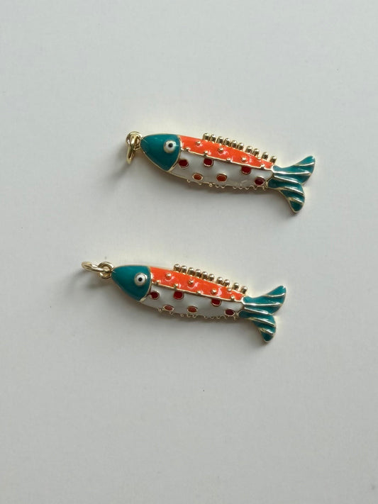Enamel Fish Charm