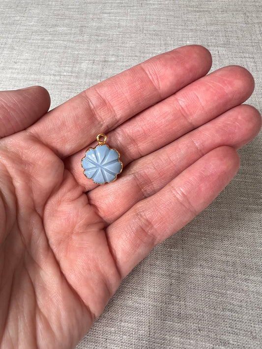 Gemstone Flower Charm
