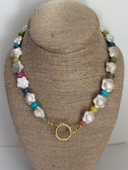 Pearl Flower Necklace