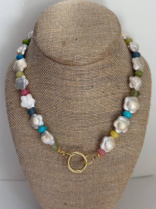 Pearl Flower Necklace