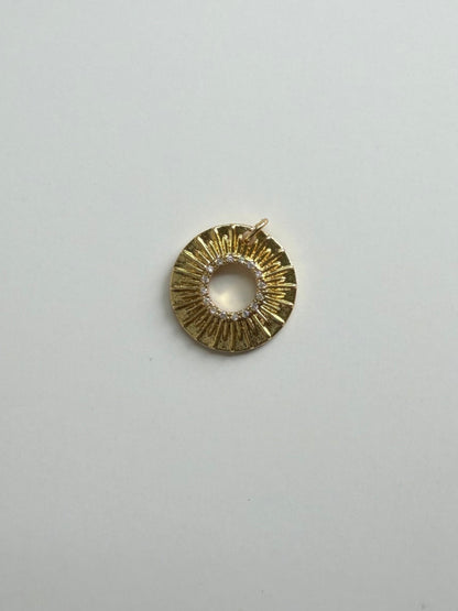 Pave Sun Charm