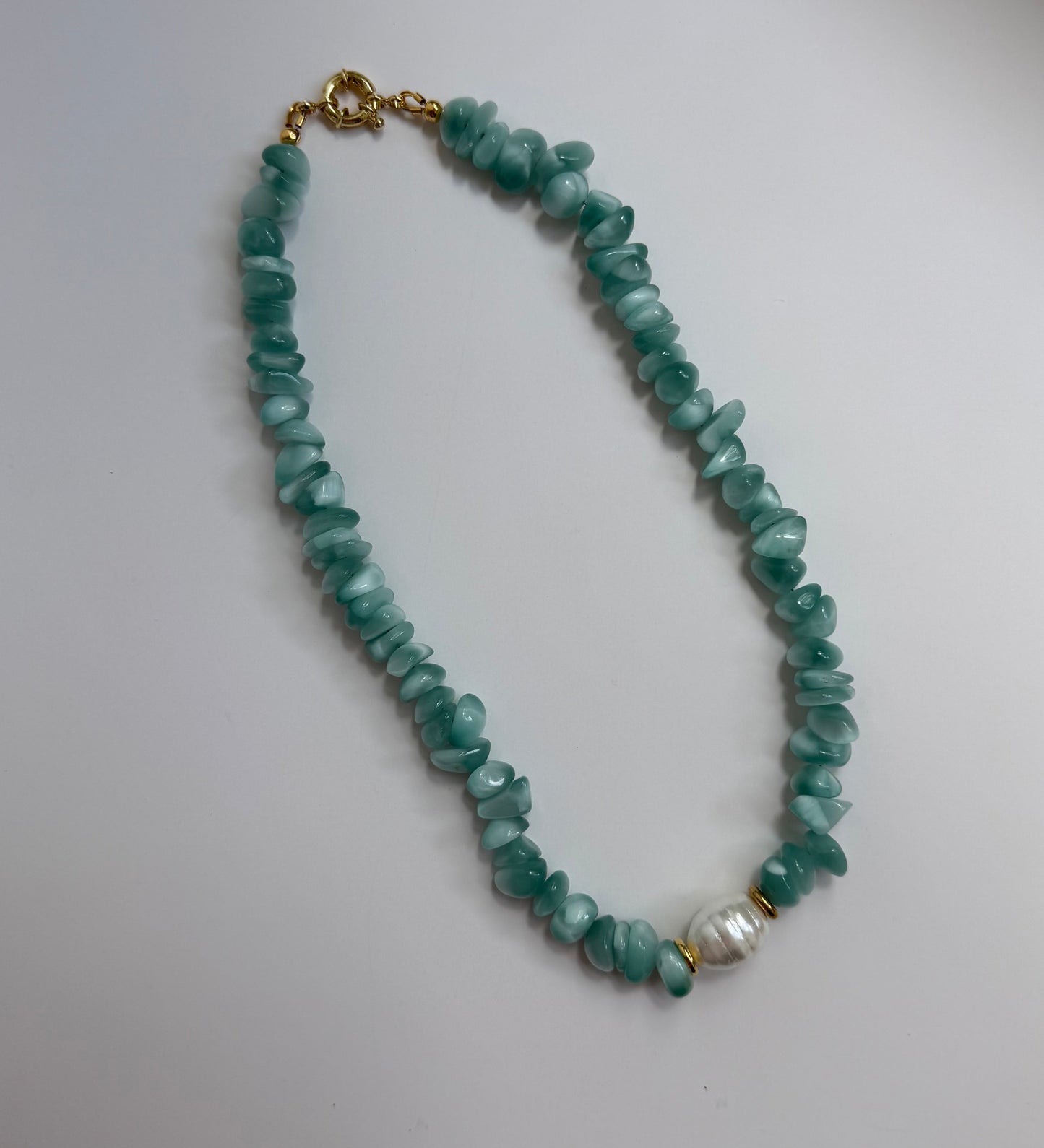 Seafoam Nugget Necklace