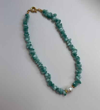 Seafoam Nugget Necklace