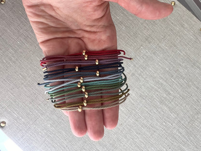Adjustable Silk Cord Necklace