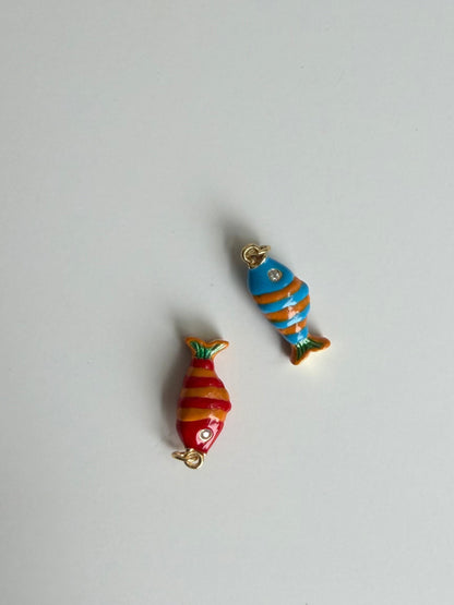 Striped Fish Charm