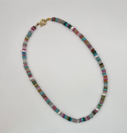 Multicolor Disc with Pearl Spacers