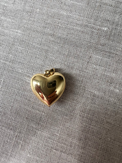 Large Puffy Heart Charm
