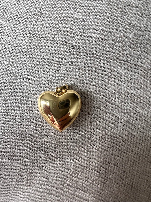 Large Puffy Heart Charm