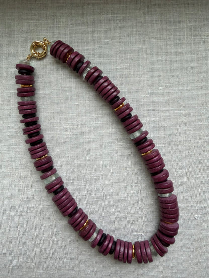 Garnet Chunk Necklace