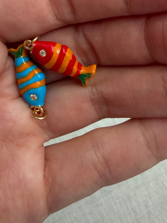 Striped Fish Charm