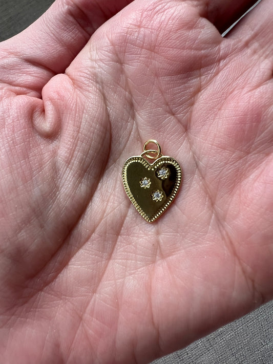 Star Heart Charm