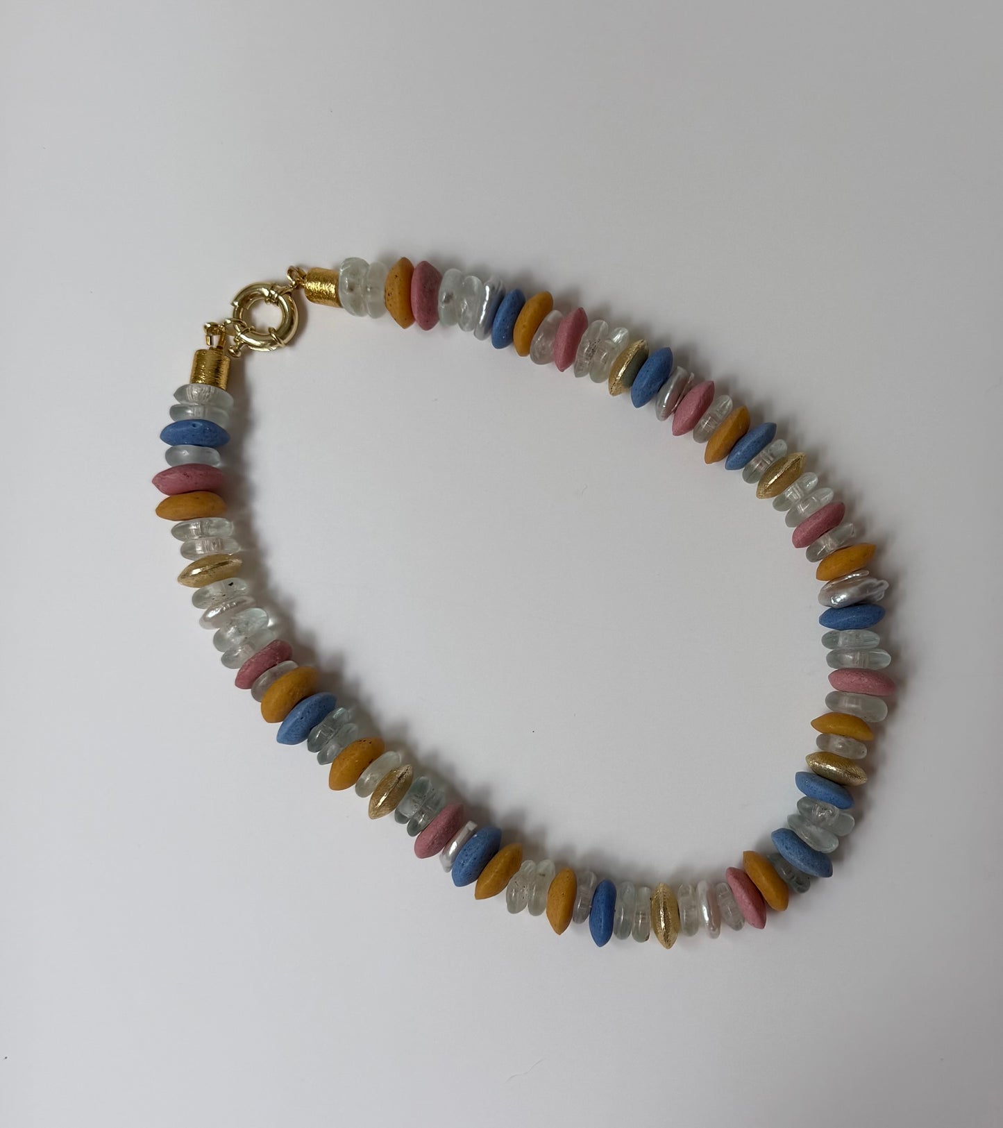 Sunlit Sea Glass Necklace