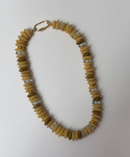 Auger Sea Glass Necklace