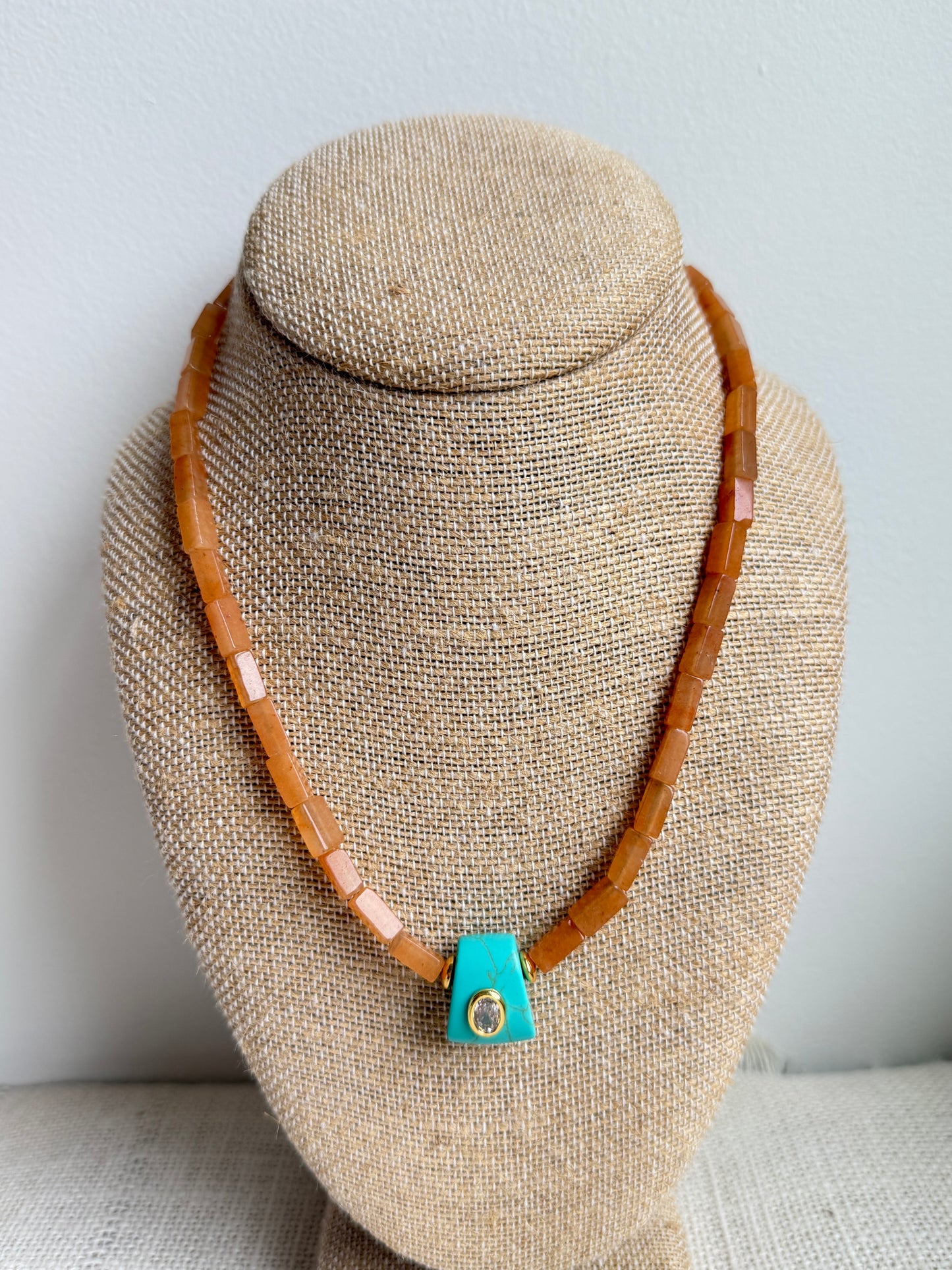 Trapezoid Charm Necklace